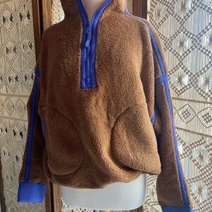 FP Movement Mountain High Half-Zip Fleece pullover Hard to Find Twig NWT